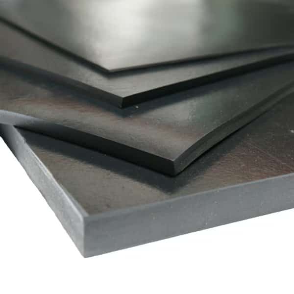 General Purpose Rubber 70A - Smooth Finish - Adhesive Backed - 0.187" T x 6" W x 36" L - Black