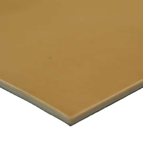 Pure Gum Rubber - Commerical Grade - 40A - Rubber Sheet - Tan Gum  - 1/4" W x 3ft W x 22ft L