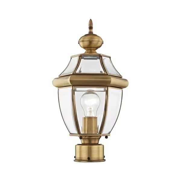 Monterey 1 Light Antique Brass Outdoor P