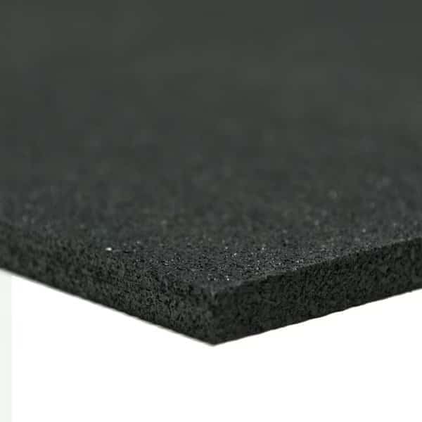 Recycled Rubber - Rubber Sheets and Rolls - 1/4" Thick x 4ft Width x 6ft Length - Black