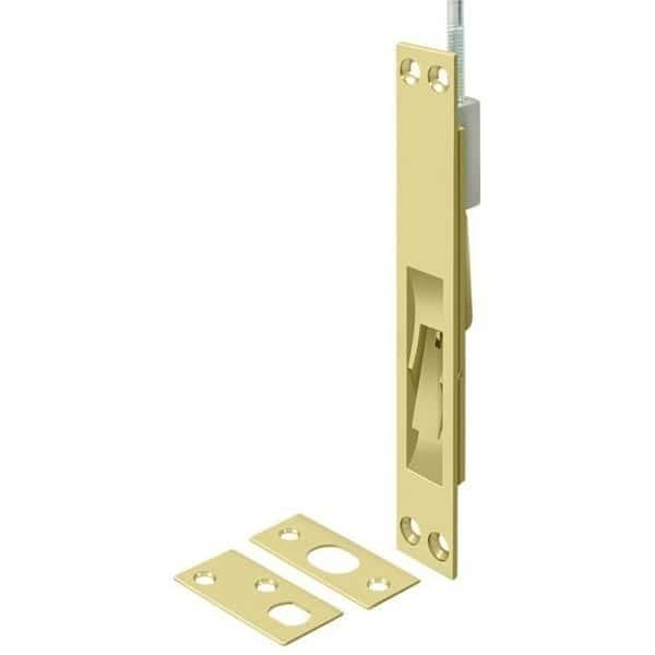 Extension Flush Bolt, Solid Brass Bright Brass 24"