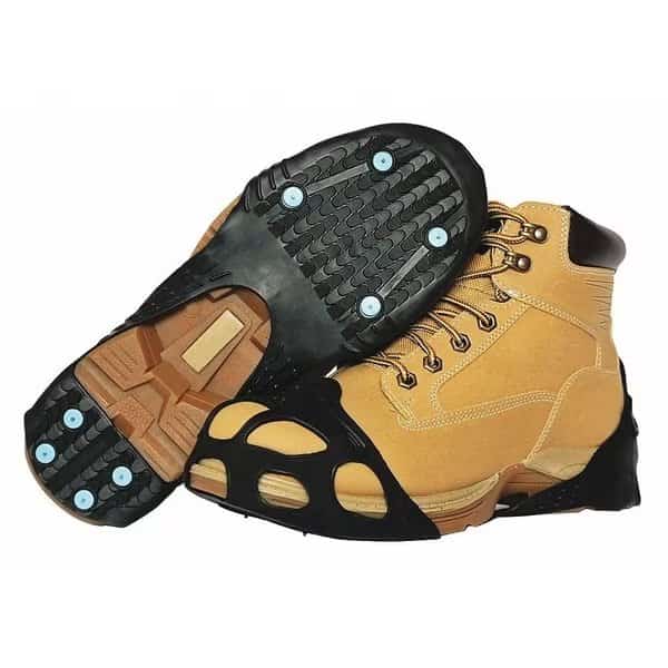 All-Purpose Traction Aid, Ice Traction Device, Rubber, Tungsten Carbide Spikes, Unisex, Size XL, PR