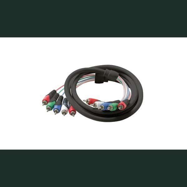 Mini Component A/V Cable, 257-606BK, 6ft