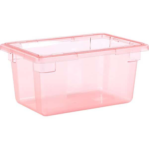 Strge Container, 5 gal., 18x12x9", Red, PK6