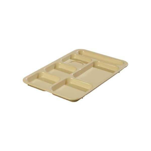 Right-Hand Compartment Tray, Tan, PK24, Carlisle Foodservice, Mfr#: 614R25