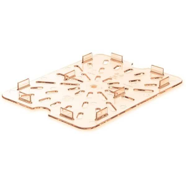 Drain Grate, Food Pan HH, 1/2, Amber, PK6