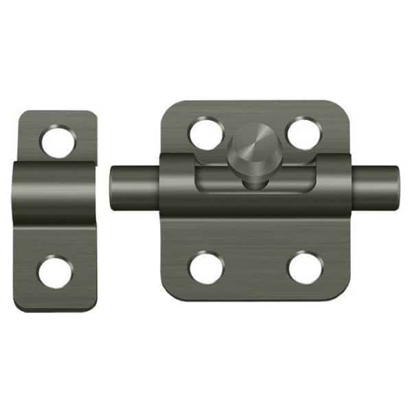 Barrel Bolt Antique Nickel 2"