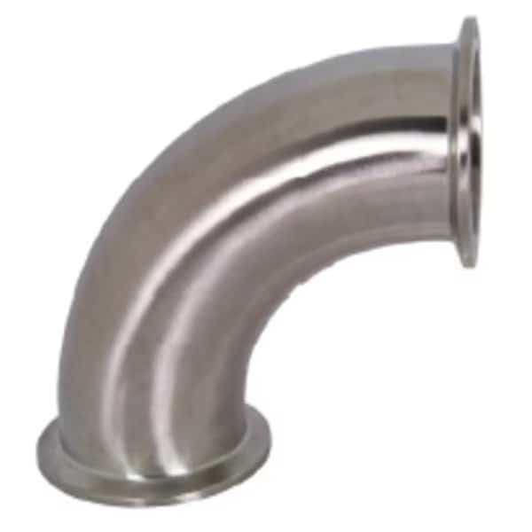 T316L, 8" Clamp 90 degrees Elbow