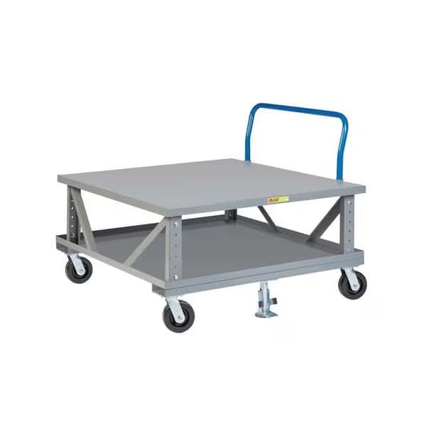 Mobile Pallet Stand with Lower Deck,40", Mfr#: 2PDSEH406P2FLLR, LITTLE GIANT
