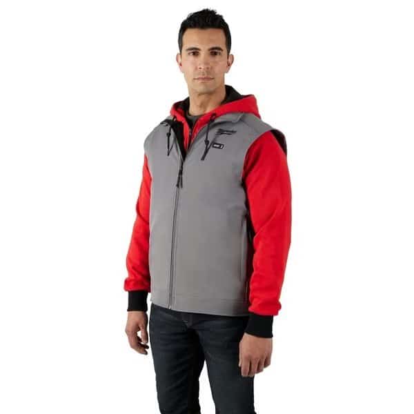 M12 TOUGHSHELL Men's Heated Vest, Includes: M12 Battery Holder, Gray, XL