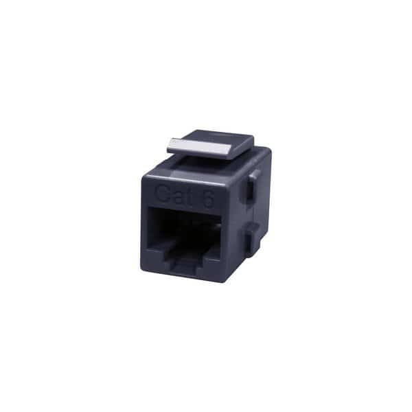 Cat6 Keystone Coupler RJ45 Black