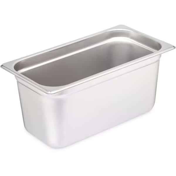 Lt Ga. SS Steam Table Pan, 1/3, 6", PK6, CARLISLE, Mfr# 607136