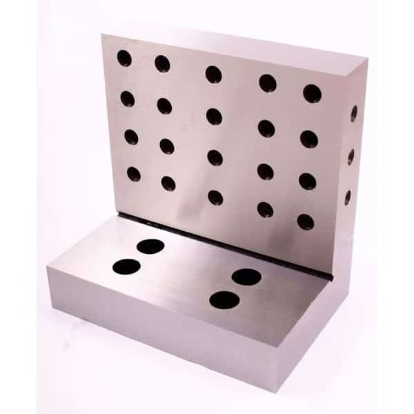 6 X 6 X 4 X 1-1/4" Steel Angle Plate With Back Holes