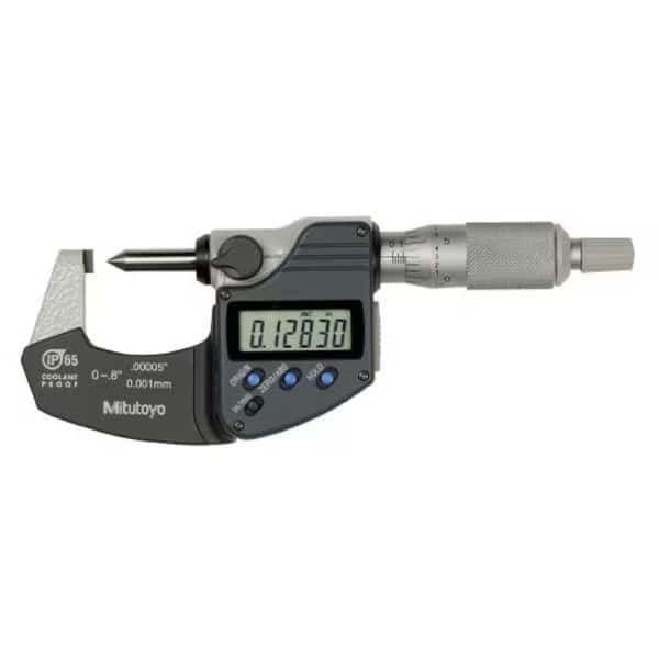 Digit Crimp Ht Mic 0-25mm, Vernier, Mitutoyo, Mfr#: 142-403