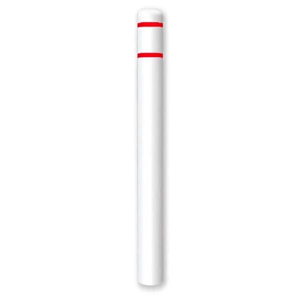 Post Sleeve,4.5" Dia,64" H,White/Red, Mfr#: CL1385O64WRT, POST GUARD