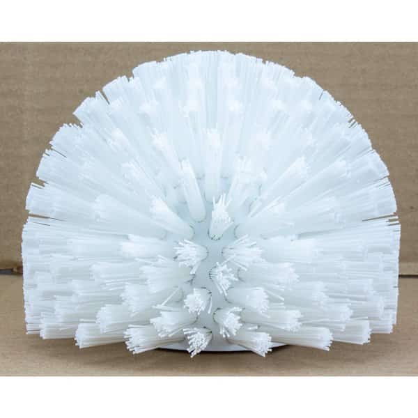 5 in W Pipe and Valve Brush, White, Polypropylene