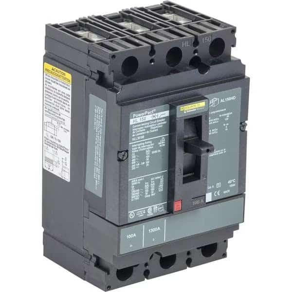 Circuit Breaker, HLL Series, 90A, 3 Pole, 600V AC, 125kA at 240V AC