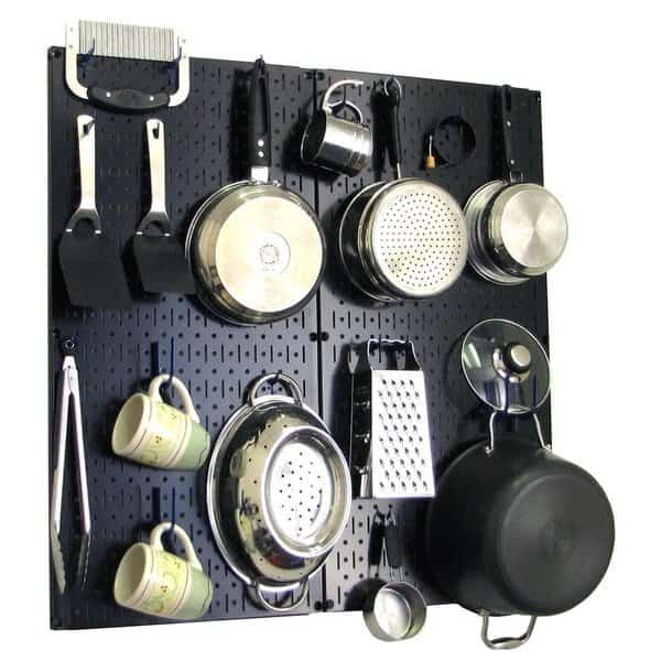 Commercial Kitchen Pegboard Rack,Black, Mfr#: 35-IKTH-200-BBU, WALL CONTROL