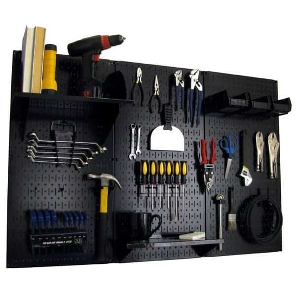 Standard Industrial Pegboard Kit, Black/Black