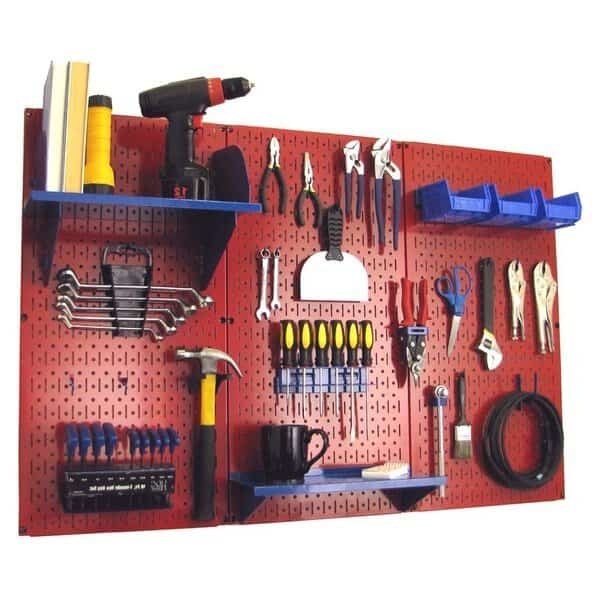 Standard Industrial Pegboard Kit,Red/Bl, Mfr#: 35-IWRK-400-RBU, WALL CONTROL
