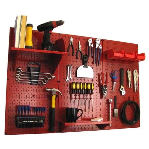 Standard Industrial Pegboard Kit,Red/Re, Mfr#: 35-IWRK-400-RR, WALL CONTROL