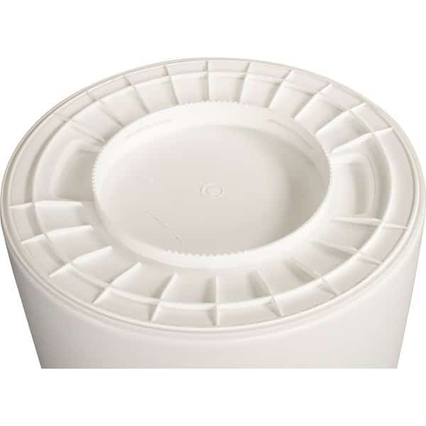 44 gal Round Trash Can, White