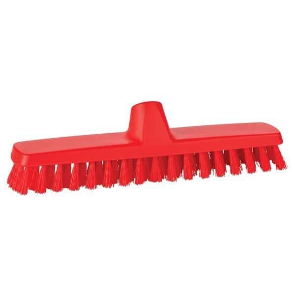 ColorCore Stiff 12" Deck/Wall Scrub, Red
