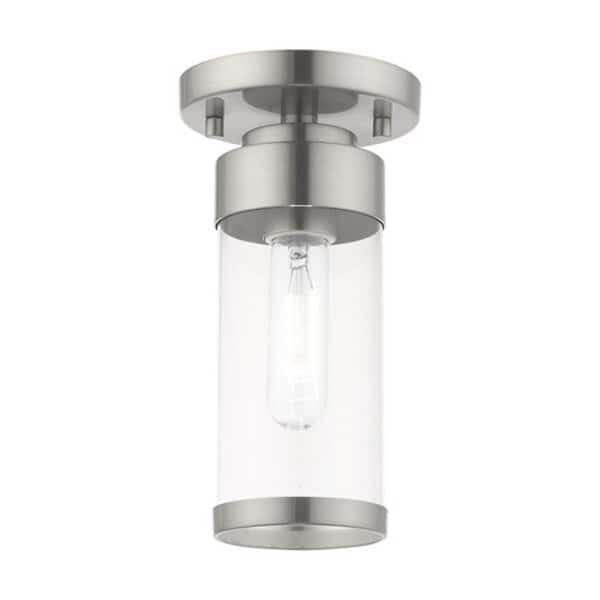 Hillcrest 1 Light Brushed Nickel Ceiling
