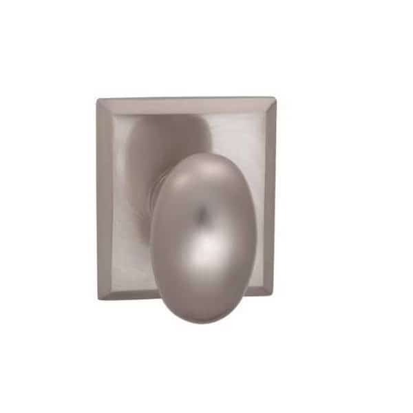 Knob Rectangular Rose Priv 2-3/8" BS Full Lip Strike Satin Nickel 434