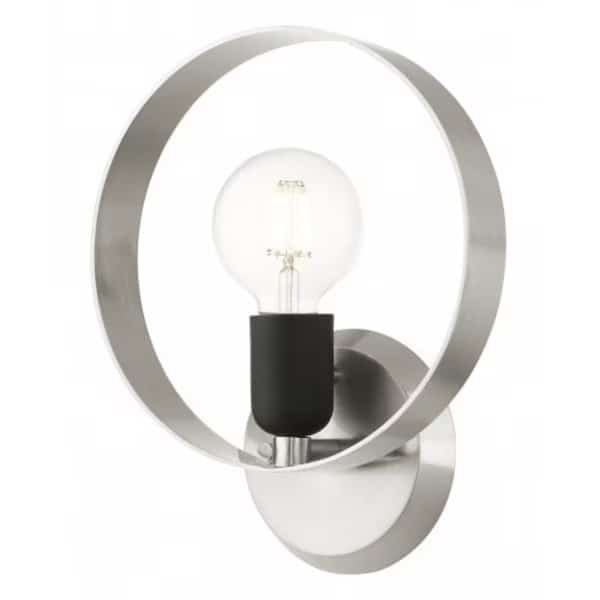 Brushed Nickel ADA Single Sconce, 1 Light