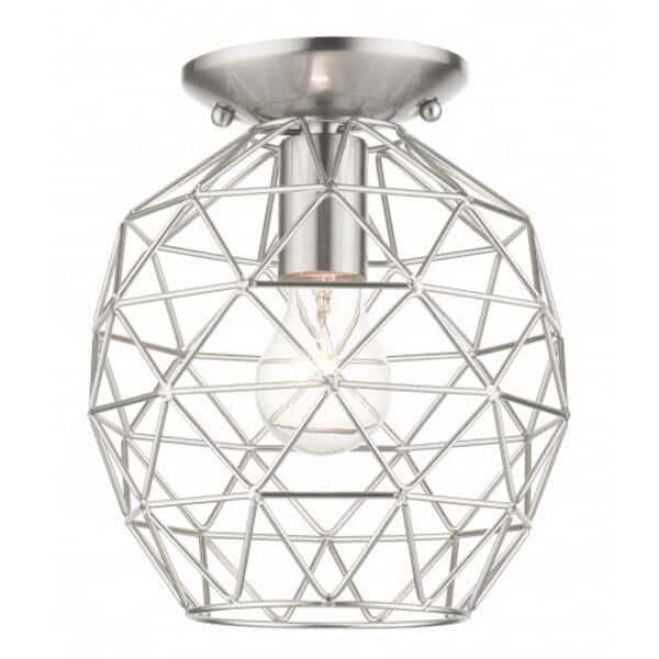 Brushed NickelFlush Mount, 1 Light
