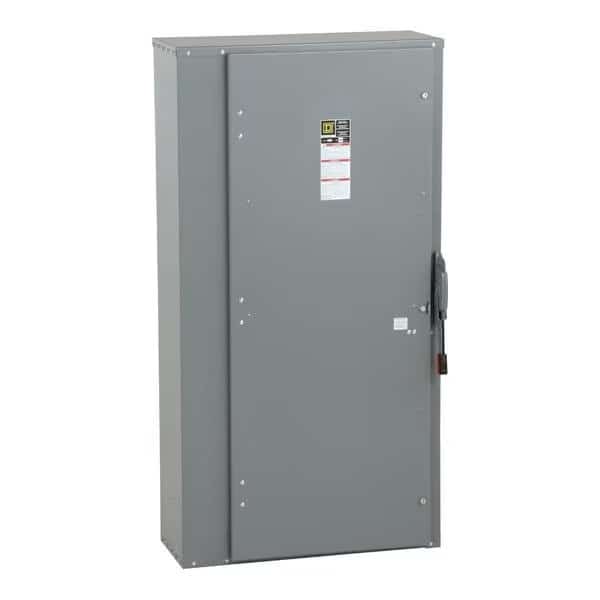 Fusible Single Throw Safety Switch, Heavy Duty, 600V AC/DC, 3PST, SQUARE D, Mfr# H367N