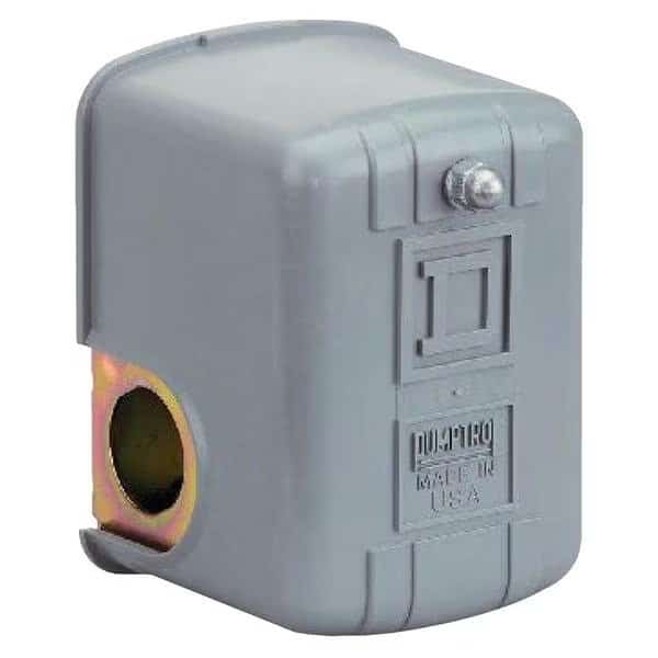 Pressure Switch, (1) Port, 1/4 in FNPS, DPST, 20 to 65 psi, Standard Action, SQUARE D, Mfr# 9013FSG2J21UC20