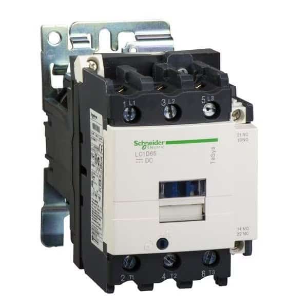 IEC Magnetic Contactor, 3 Poles, 24 V DC, 80 A, SCHNEIDER ELECTRIC, Mfr# LC1D806BD