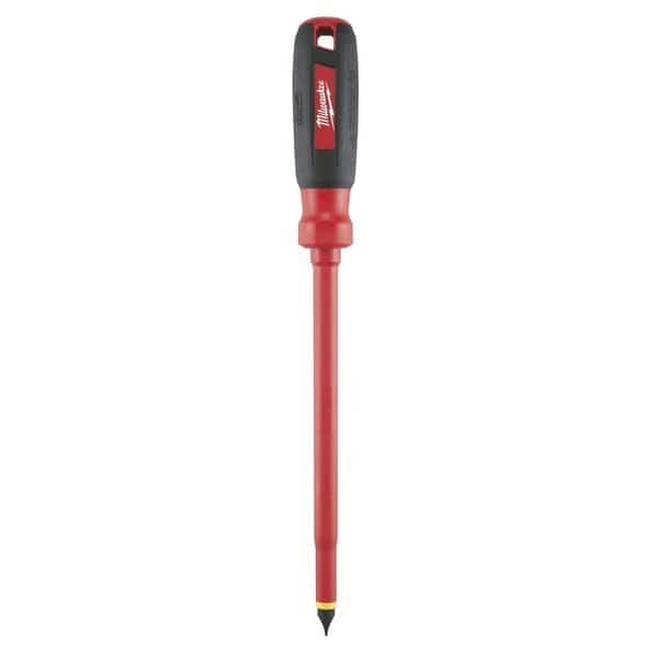 Insltd Slotted Screwdriver, 3/8 in, Mfr#: 48-22-2224, MILWAUKEE