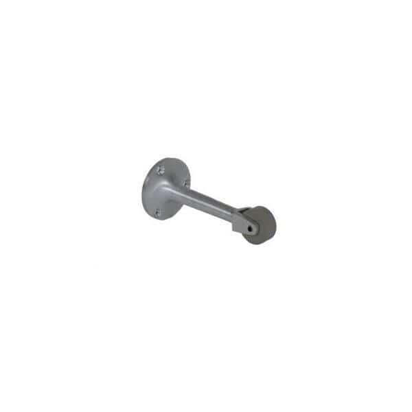 Solid Roller Stop Satin Chrome 4-1/4"