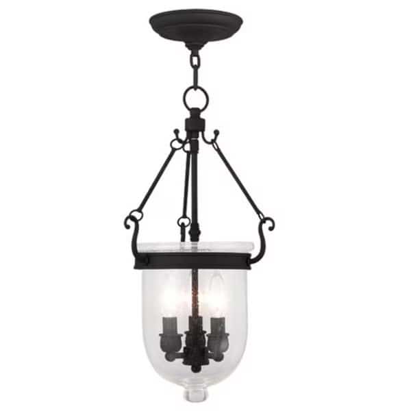 Jefferson 3 Light Black Chain Lantern
