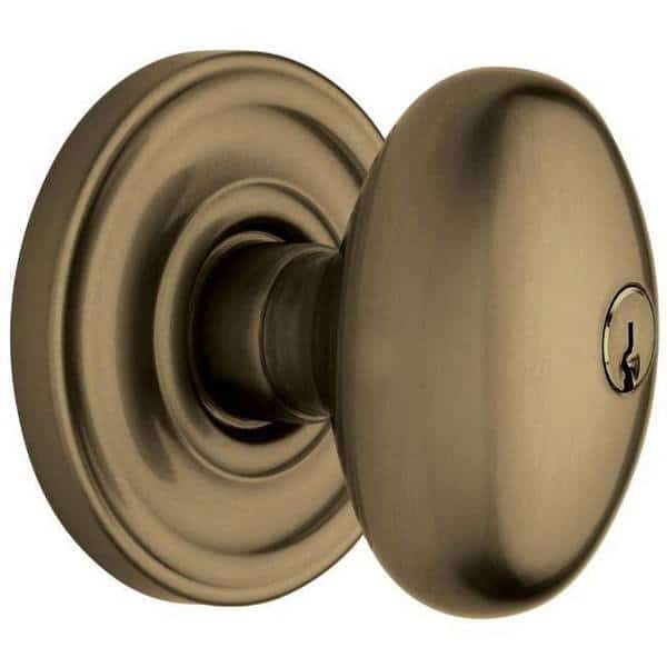 Full Dummy Door Knobs Antique Brass