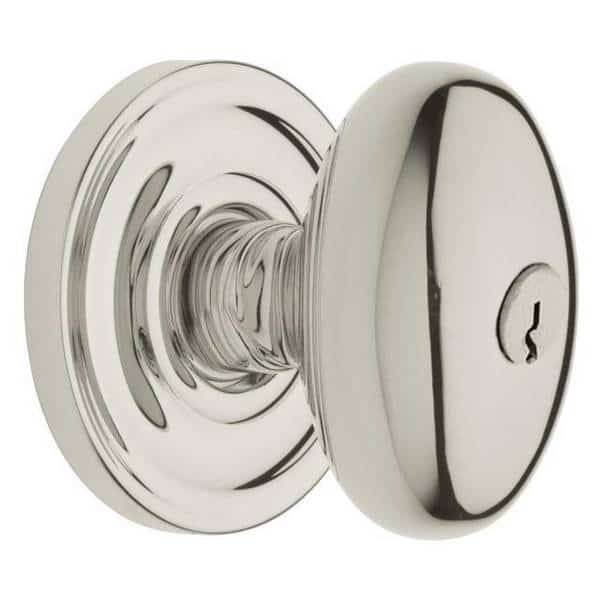Full Dummy Door Knobs Lifetime Bright Nickel
