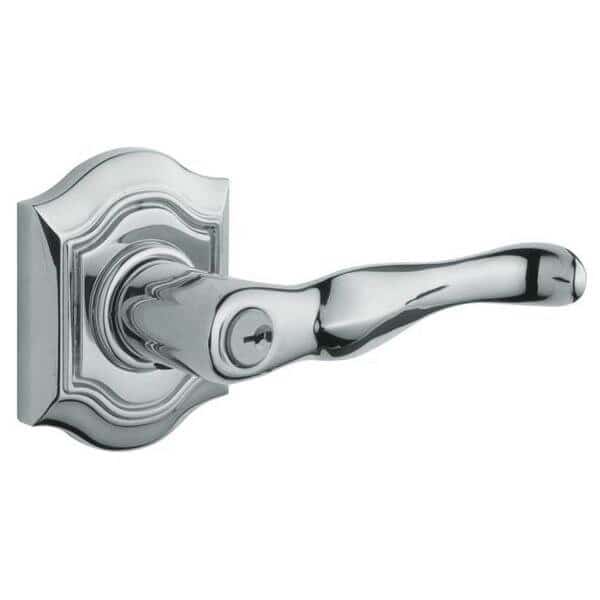 Full Dummy Door Levers Bright Chrome