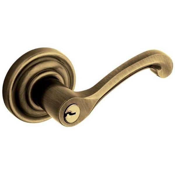 Full Dummy Door Levers Antique Brass