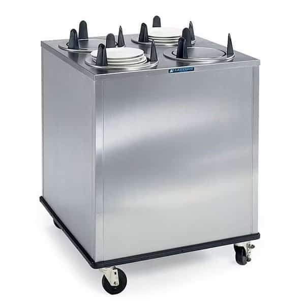 Regular Non Heated 4 Stack Plate Dispenser Cabinet; 5-1/8" to 5-3/4"