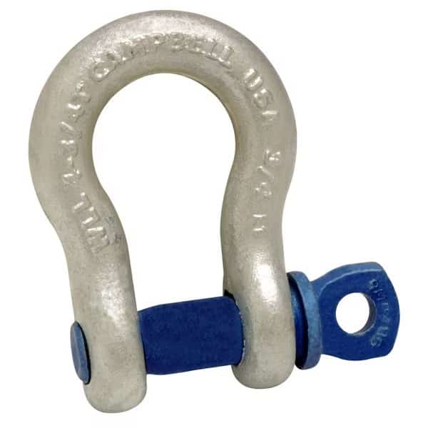 Anchor Shackle,Screw Pin,Forged Carbon, Mfr#: 5411235, CAMPBELL