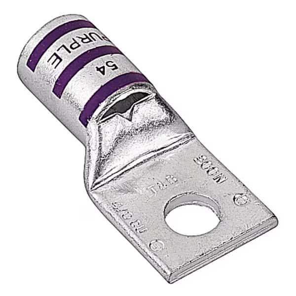 Compression Lug, 4/0 Awg, L 2.18 In, Pur, ABB INSTALLATION PRODUCTS, Mfr# 54112