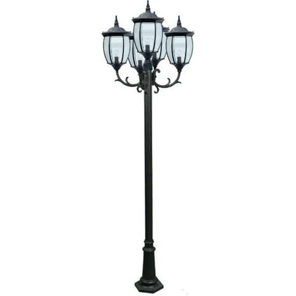 Fixture, Post, 3005, W, Victoria, 5 Light