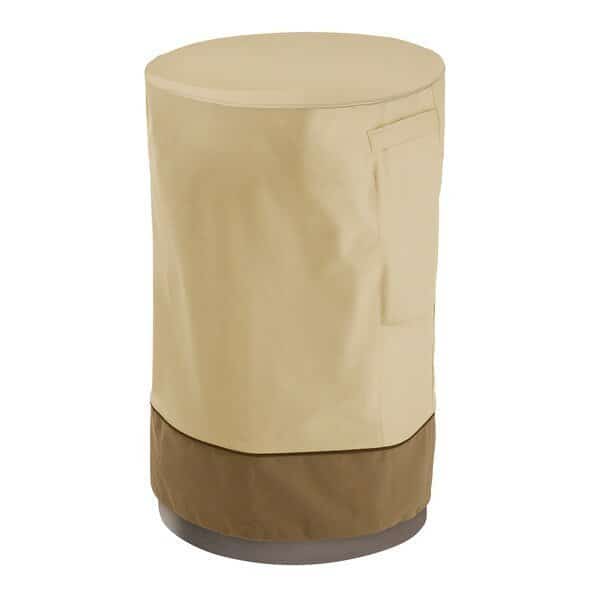 Beige Patio Round Fire Column Cover, Vera, CLASSIC ACCESSORIES, Mfr# 56-047-021501-00