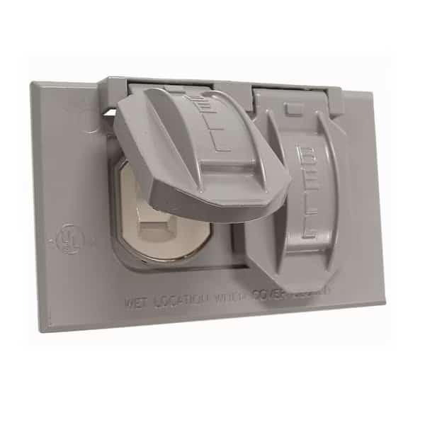 Weatherproof Cover, Single Gang Box Type, 1 Gang, Flip/Snap Cover