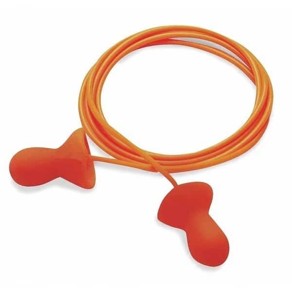 Quiet Reusable Corded Ear Plugs, Bell Shaped, NRR 26 dB, M, Orange, 100 Pairs, HONEYWELL HOWARD LEIGHT, Mfr# QD30