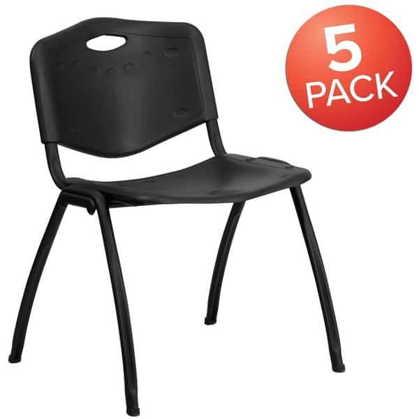 HERCULES Series 880 lb. Capacity Bl,PK5, Mfr#: 5-RUT-D01-BK-GG, FLASH FURNITURE