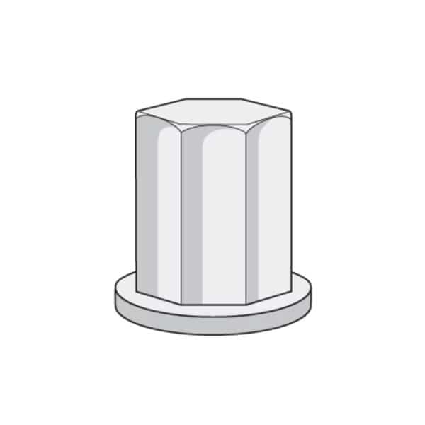 Stud Nut,3/8",16 Ss, Mfr#: 6015-2001, QUICKCABLE